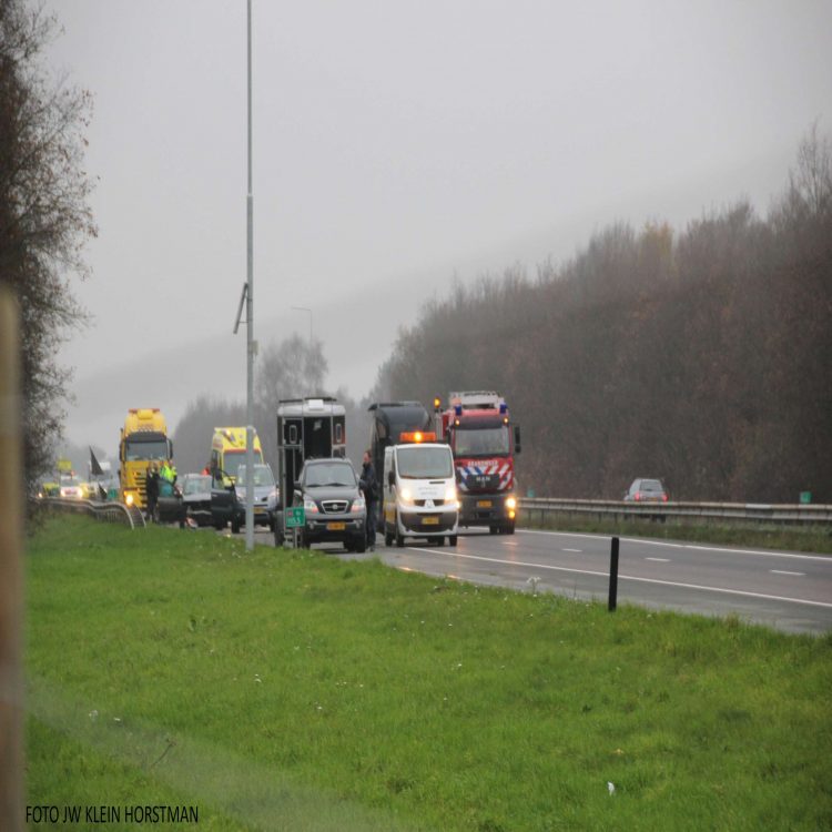 Ongeval op A1 tussen Bathmen en Holten 