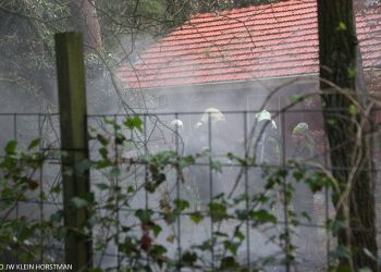 Schuurbrand aan de Postweg brandweer 