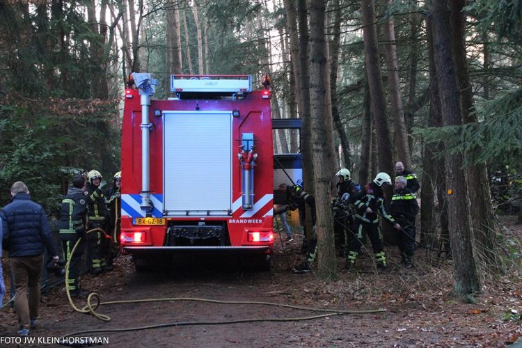 Schuurbrand aan de Postweg brandweer 