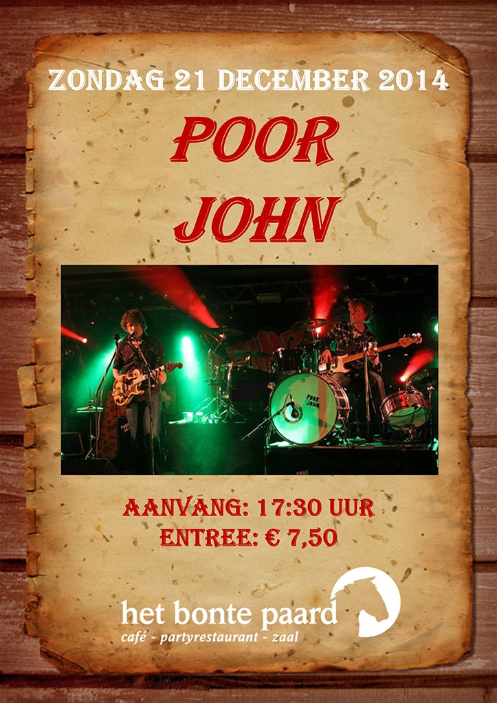 Poor John bij Het Bonte Paard bonte paard 