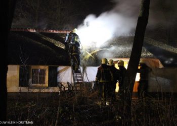 Brand in vakantie woning Landal brandweer 