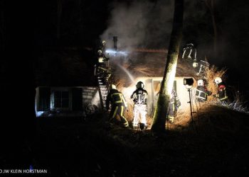Brand in vakantie woning Landal brandweer 