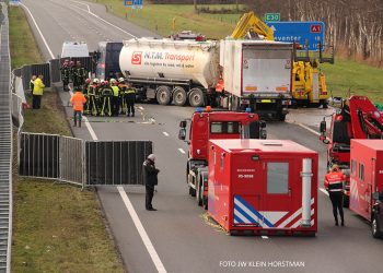 Ernstig ongeval A1 politie brandweer aanrijding 