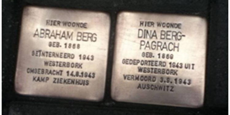 Haarschool maakt Stolpersteine schoon svnf oudheidkamer haarschool gemeente 