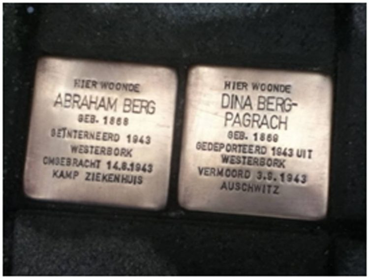 Haarschool maakt Stolpersteine schoon svnf oudheidkamer haarschool gemeente 