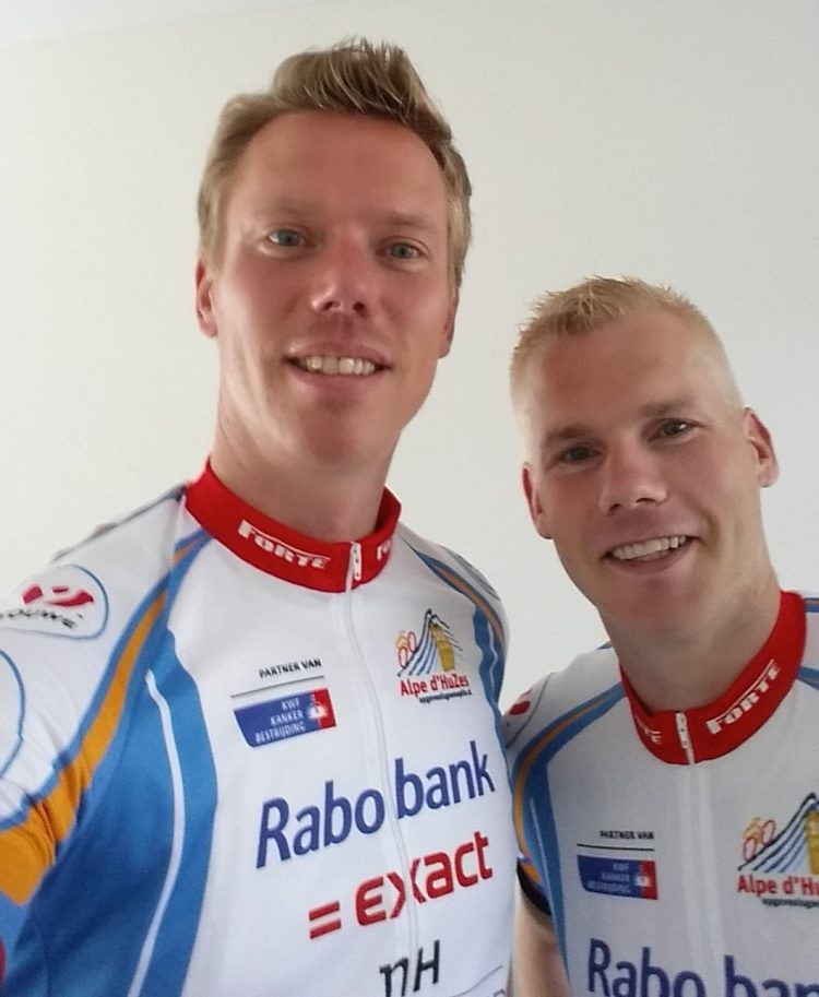 Erik Peters en Ard Lammertink zijn klaar voor Alpe d'HuZes 
