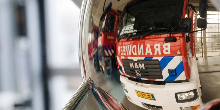 Brand in sauna brandweer 