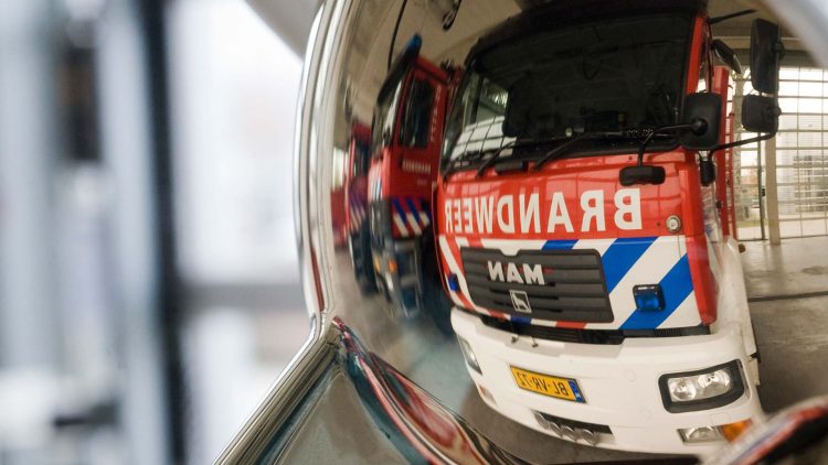 Brand in sauna brandweer 