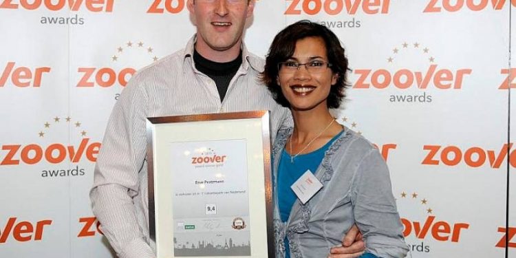 Erve Protzmann wint voor 2de jaar op rij een Zoover Award Gold 