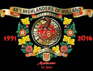 125 jaar 48th Highlanders of Canada start met een  herdenking in Holten gemeente 