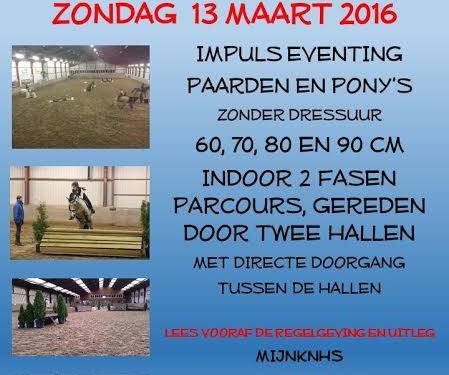 Indoor Eventing bij Snorrewind snorrewind 
