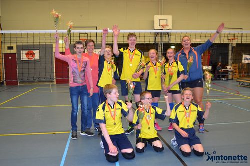 Jongens C (mixteam) Mintonette kampioen mintonette 