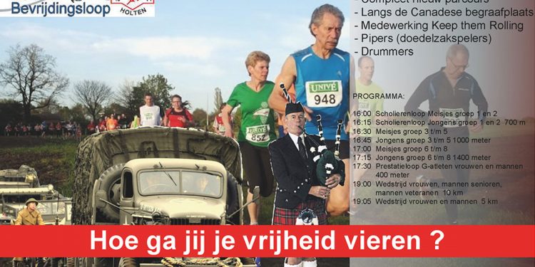 Bevrijdingsloop AV Holten doet naam eer aan canadese begraafplaats atletiekvereniging 