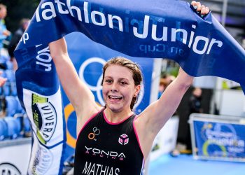 Fransman Raphael Montoya winnaar ETU Triathlon Premium European Cup triathlon 