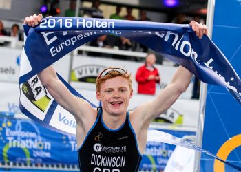 Fransman Raphael Montoya winnaar ETU Triathlon Premium European Cup triathlon 