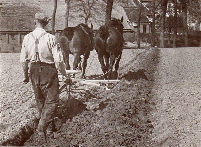 Nostalgische ploeg demonstratie 