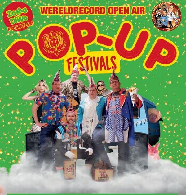 Wereld Record pop-up festivals (open air) Keunefeesten fienpreuvers carnaval 
