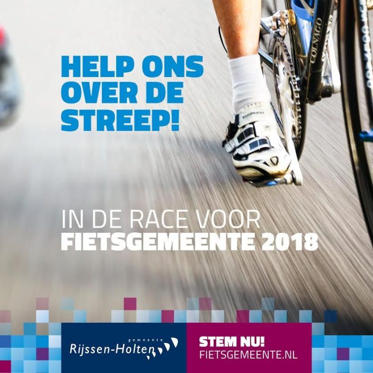 Help Rijssen-Holten in de race voor Fietsgemeente 2018 gemeente 