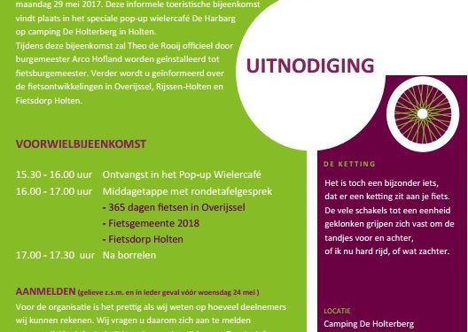 Voorwielbijeenkomst gemeente 