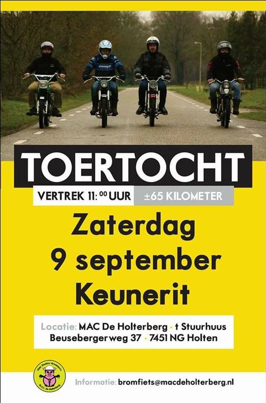 Bromfiets Toertocht Olde Hoolter Brommers mac 