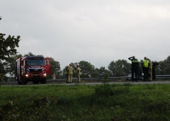 Eenzijdig ongeval op A1 tussen Holten en Bathmen brandweer 
