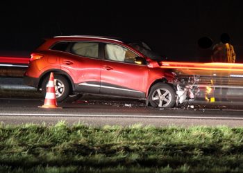 Kop-staartbotsing op de A1 tussen Holten en Bathmen 