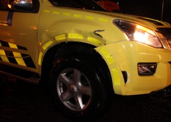 Pijlwagen van rijkswater geramd tijdens ongeval op de A1 aanrijding 