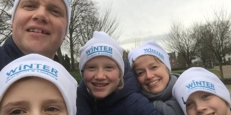 Winter in Overijssel met de familie Ensink op vakantie in Limburg 