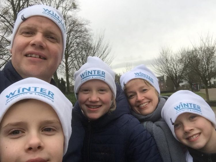 Winter in Overijssel met de familie Ensink op vakantie in Limburg 