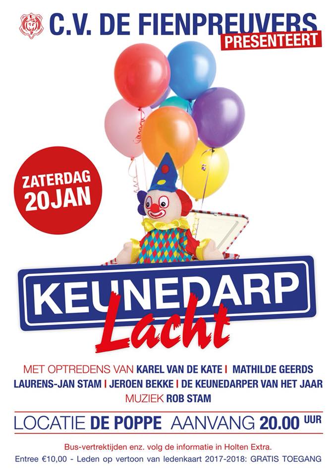 Keunedarp Lacht in de Poppe keuntje espelo dijkerhoek carnaval 