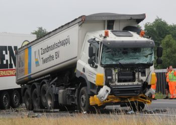 Chaos in Holten en omliggende plaatsen door ongeluk A1 aanrijding 