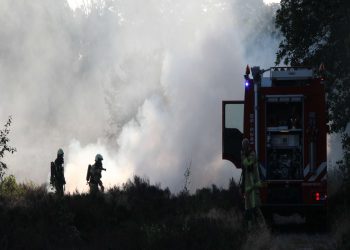 Heidebrand op de Sallandse Heuvelrug sallandse heuvelrug brandweer 