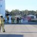 Brandweer forceert wc deur brandweer 