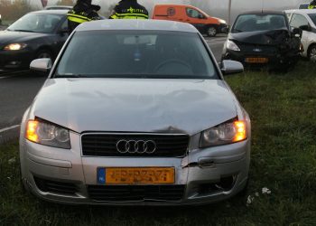 Ongeval met vier auto's op de kruising afrit A1/N332 