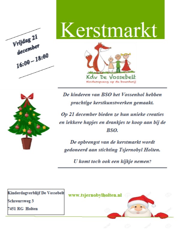 Kerstmarkt bij Kinderdagverblijf De Vossebelt 