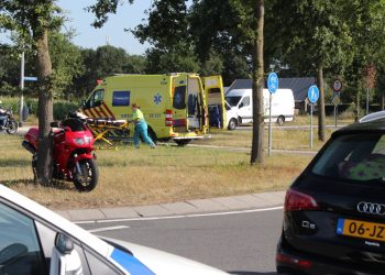 Motorrijder verliest de macht over het stuur en raakte gewond 