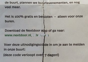 Pas op! Brieven Nextdoor zijn nep 