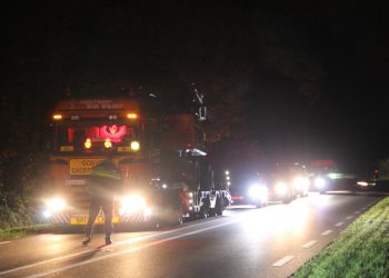 Rijssenseweg N350 tijdelijke afgesloten door ongeval politie 