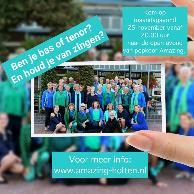 Open repetitie avond popkoor Amazing amazing 