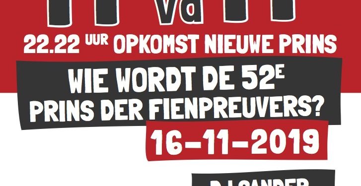 Wie wordt de 52e Prins der Fienpreuvers? fienpreuvers dijkerhoek carnaval bonte paard 