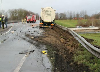 Gewonde en ravage bij ongeval op de N332 