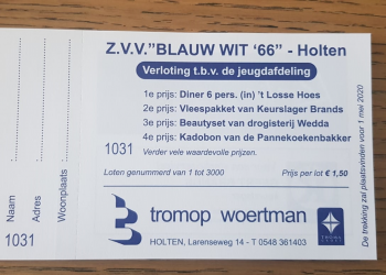 Dit jaar weer de koekactie voor én door de jeugd van Blauw Wit ‘66 nijkamp blauwwit 