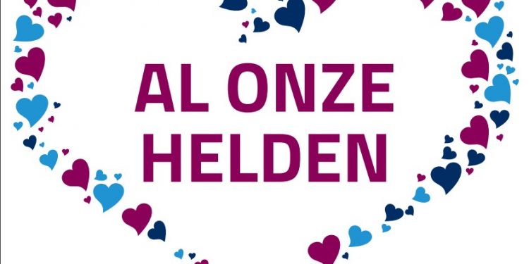 Hart voor al onze helden gemeente corona 