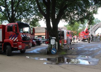 Brand in hooiberg camping de Holterberg brandweer 