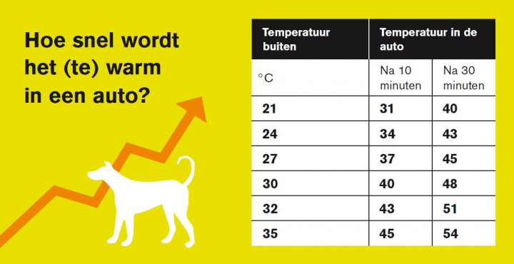 Met hitte geen honden in auto achterlaten... politie 