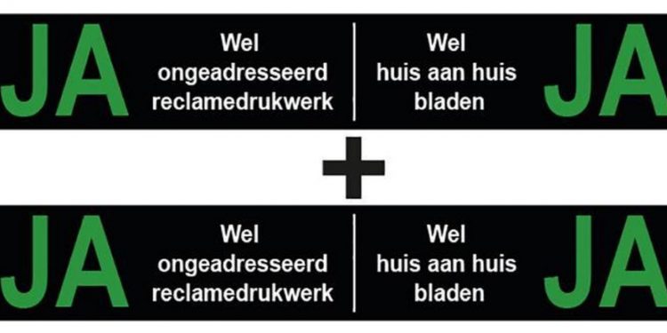 Invoering ja-ja sticker kulturhus gemeente 