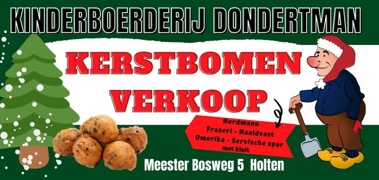 Geen Levende Kerststal maar wel Kerstbomen verkoop bij Dondertman dondertman corona 