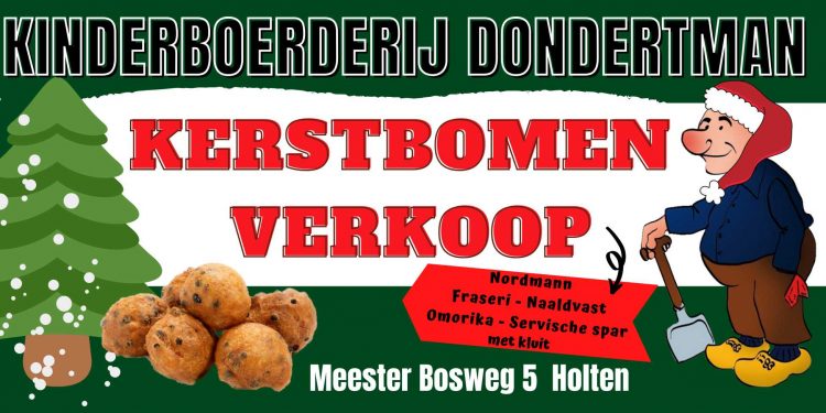Geen Levende Kerststal maar wel Kerstbomen verkoop bij Dondertman dondertman corona 