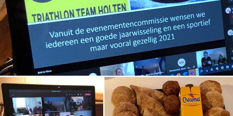 Triathlon Team Holten sluit 2020 op een alternatieve manier toch gezellig ‘samen’ af triathlon nijkamp corona 