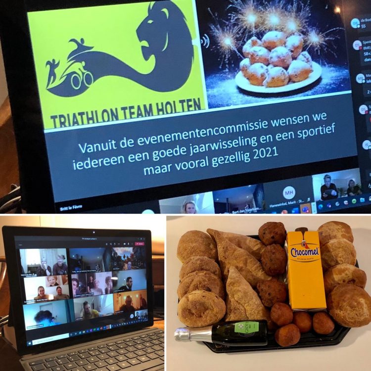 Triathlon Team Holten sluit 2020 op een alternatieve manier toch gezellig ‘samen’ af triathlon nijkamp corona 